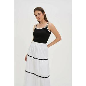 Top din bumbac negru - Negru imagine