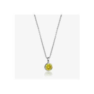 Colier din argint Birthstone November - Citrin imagine