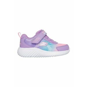 Pantofi sport Bounder cu velcro si insertii de piele ecologica - Roz deschis/Lila/Albastru deschis imagine