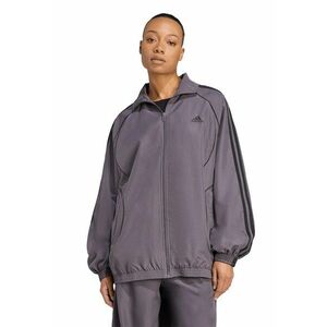 Bluza lejera de trening cu fermoar - Negru stins/Gri inchis imagine