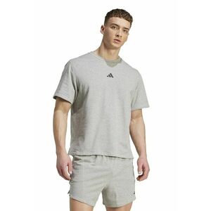 Tricou din amestec de bumbac cu logo - Gri melange imagine