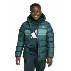 Geaca impermeabila matlasata - Verde pal/Alb optic/Verde aquamarin imagine