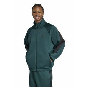 Bluza de trening cu fermoar si guler rigid Stadium - Negru/Verde englez imagine
