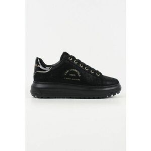 Pantofi sport din piele intoarsa cu logo - Auriu/Negru imagine