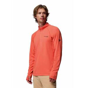 Bluza cu fenta cu fermoar pentru trekking Driventure - Portocaliu imagine