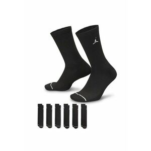 Set de sosete lungi unisex cu logo - pentru baschet - 6 perechi - Negru imagine
