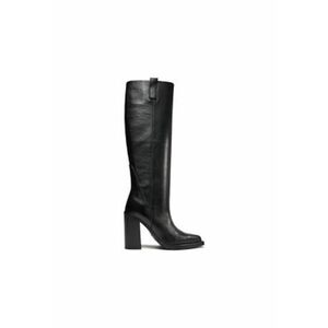 Ghete de dama - 303221591 - piele naturala - negru - imagine
