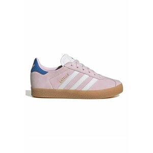 Pantofi sport din piele intoarsa cu garnituri de piele ecologica Gazelle - Roz pal imagine