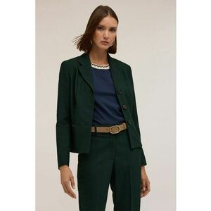 Sacou slim-fit cu model uni - Verde padure imagine