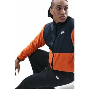 Pantaloni de trening din material fleece cu talie ajustabila Club - Alb/Negru imagine