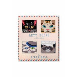 Sosete bumbac Cats Box - 4 buc imagine