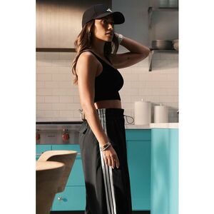Pantaloni de trening cu 3 dungi Essentials 3 - Alb/Negru imagine