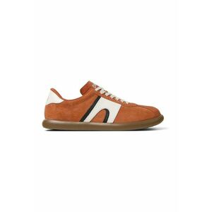 Pantofi sport de piele 27213 Pelotas Soller - Negru/Portocaliu mandarina/Alb optic imagine