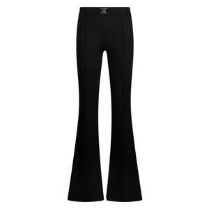 Pantaloni cu croiala kick-flared - Negru imagine