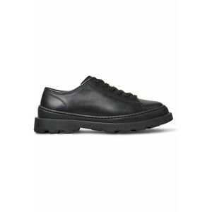 Pantofi din piele cu aspect masiv Brutus - Negru imagine