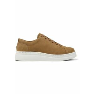 Pantofi sport de piele nabuc Runner Up 1355 - Caramel imagine