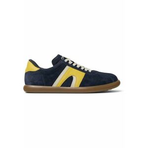 Pantofi sport Pelotas Soller de piele nabuc - Galben/Bleumarin imagine