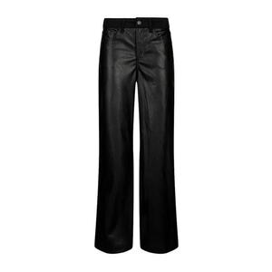 Pantaloni evazati cu talie inalta - Negru imagine
