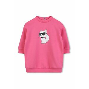 Rochie-bluza de trening cu decolteu la baza gatului - Roz imagine