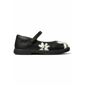 Pantofi Mary Jane din piele Duet Twins 8507 - Negru/Alb murdar imagine