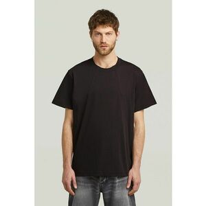 Tricou lejer din bumbac organic cu model uni - Negru stins imagine