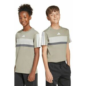 Tricou din bumbac cu imprimeu logo - Alb/Grej imagine