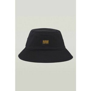 Palarie bucket din amestec de bumbac organic cu aplicatie logo - Gri antracit imagine