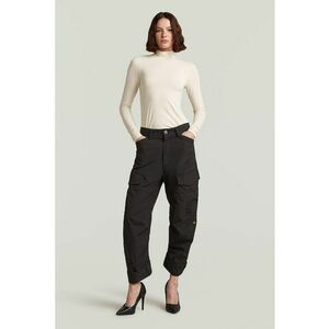 Pantaloni cargo cu croiala conica - Negru imagine