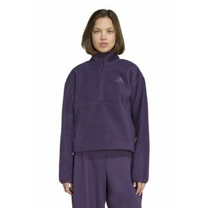 Bluza de trening din fleece cu fermoar scurt - Violet imagine