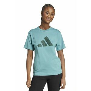 Tricou din bumbac cu imprimeu logo - Verde persan imagine