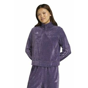 Bluza de trening cu fermoar si imprimeu logo - Mov inchis imagine