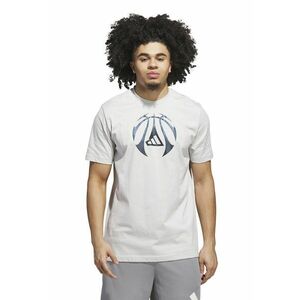 Tricou din bumbac cu decolteu la baza gatului pentru baschet - Alb/Negru imagine