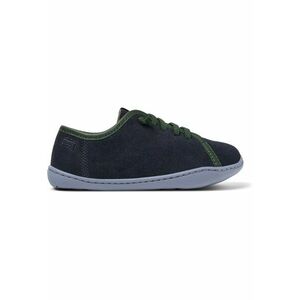 Pantofi de piele intoarsa cu sireturi contrastante Peu Cami Twins - Albastru inchis imagine