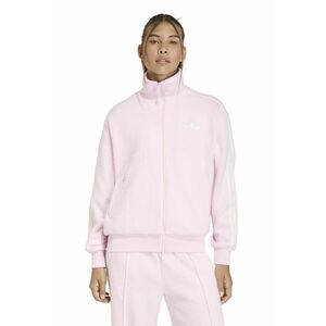 Bluza de trening cu buzunare laterale si fermoar - Roz imagine