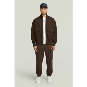 Pantaloni cargo din bumbac organic Rovic - Maro inchis imagine