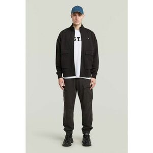 Pantaloni cargo din bumbac organic Rovic - Negru imagine