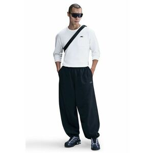 Pantaloni de trening din fleece cu croiala lejera Club - Negru imagine
