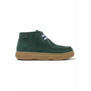 Botine de piele intoarsa Kiddo - Verde imagine