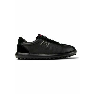 Pantofi sport din piele cu garnituri din piele intoarsa Pelotas XLF - Negru imagine