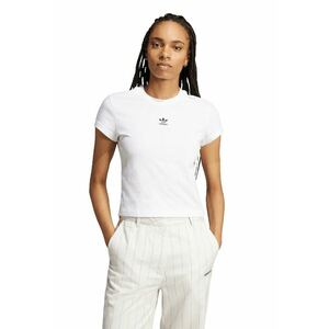 Tricou slim fit din bumbac Essentials - Alb imagine