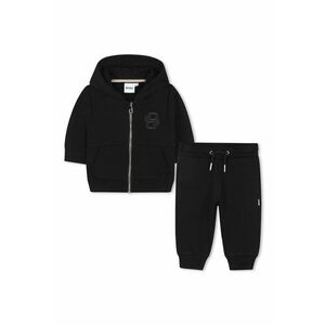 Trening cu pantaloni lungi si fermoar - Negru imagine