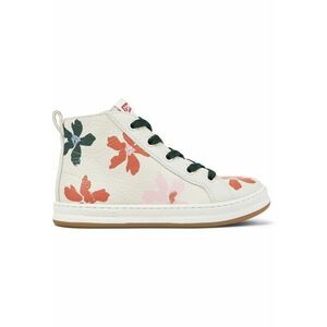 Tenisi mid-high de piele Runner Four Twins 1727 - Alb fildes/Portocaliu stins imagine