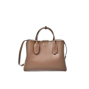 Geanta shopper din piele - Maro imagine