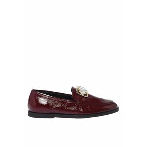 Pantofi loafer din piele lacuita - Visiniu imagine