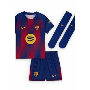 Set de tricou - pantaloni scurti si sosete lungi unisex pentru fotbal FCB - 3 piese - Rosu/Albastru imagine