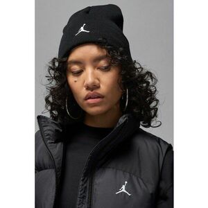 Caciula unisex cu detaliu cu model monograma - Alb/Negru imagine