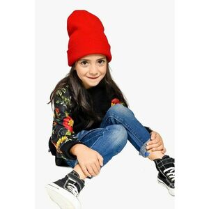Bluza de trening lejera cu model floral - Negru/Portocaliu mandarina/Roz imagine