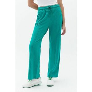 Pantaloni de trening din bumbac cu croiala dreapta - Turcoaz imagine