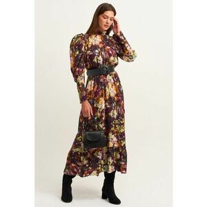 Rochie eleganta, cu imprimeu floral multicolor imagine