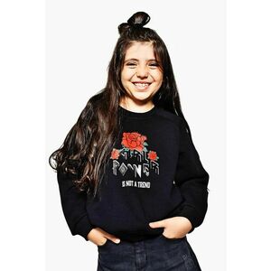 Bluza de trening lejera cu imprimeu grafic - Negru/Coral imagine